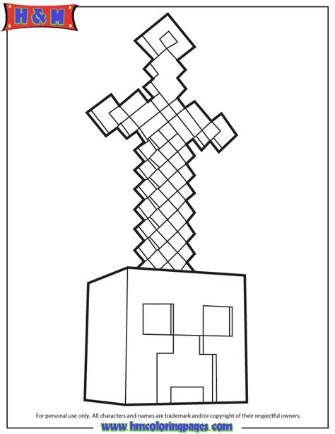 Minecraft Printable Colouring Pages